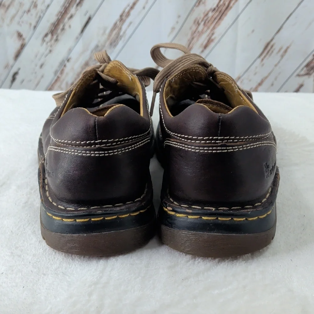 Dr. Martens Dark Brown Leather Oxfords - Picture 3 of 7